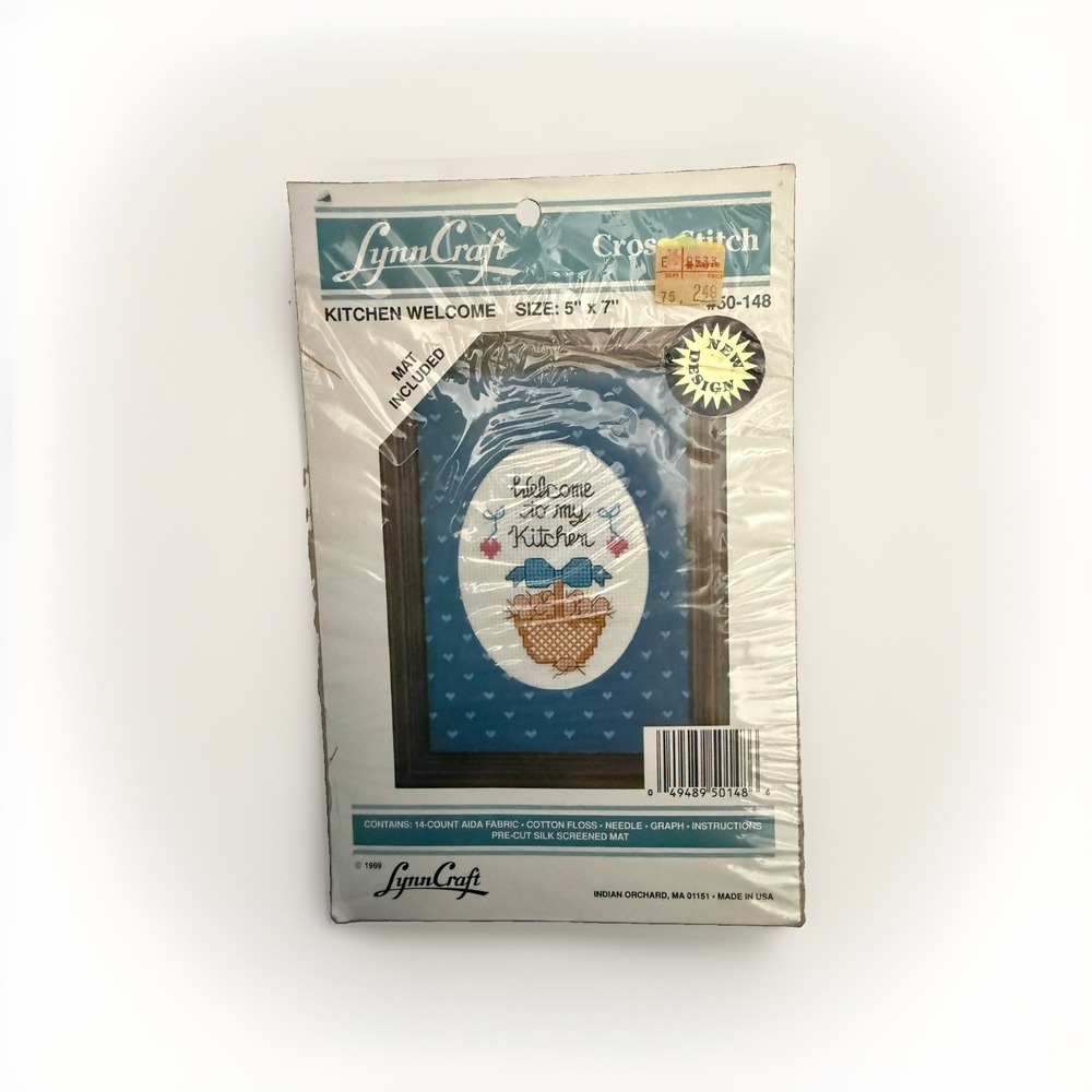 Kitchen Welcome 1989 Cross Stitch Kit 5" X 7" 50-148